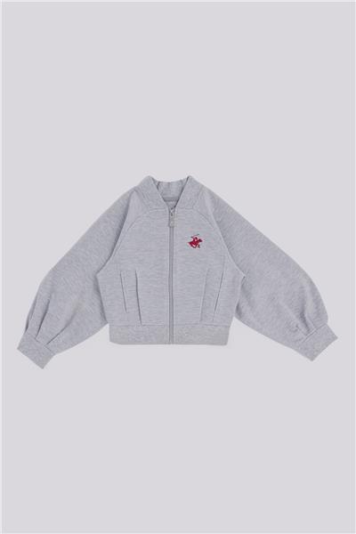 Beverly Hills Polo Club Kız Çocuk Gri Eşofman Üstü
