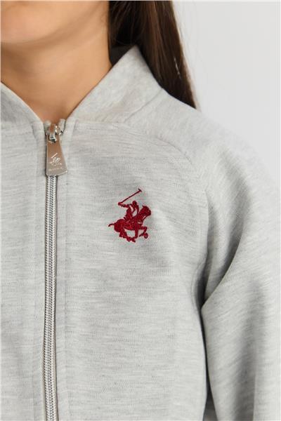 Beverly Hills Polo Club Kız Çocuk Gri Eşofman Üstü