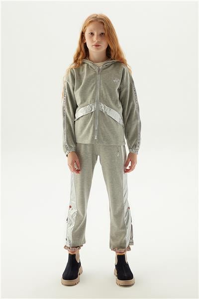 Beverly Hills Polo Club Kız Çocuk Gri Eşofman Üstü