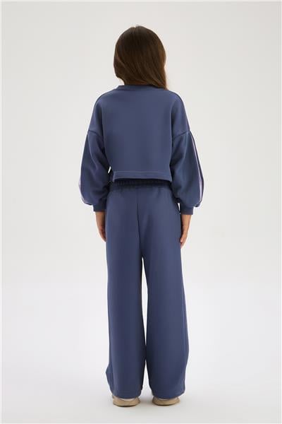 Beverly Hills Polo Club Kız Çocuk İndigo Sweatshirt