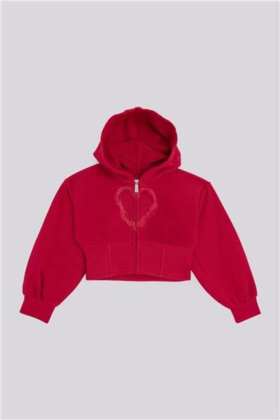 Beverly Hills Polo Club Kız Çocuk Kırmızı Eşofman Üstü