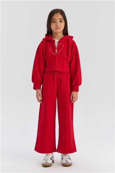 Beverly Hills Polo Club Kız Çocuk Kırmızı Eşofman Üstü