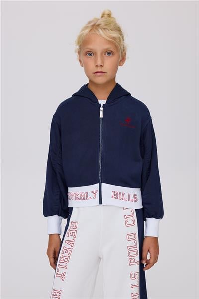 Beverly Hills Polo Club Kız Çocuk Lacivert Eşofman Üstü