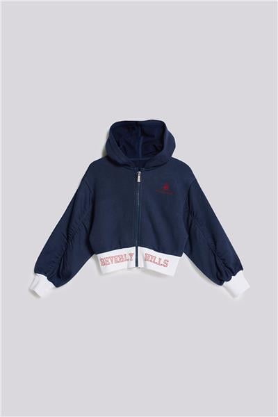 Beverly Hills Polo Club Kız Çocuk Lacivert Eşofman Üstü
