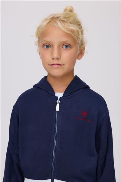 Beverly Hills Polo Club Kız Çocuk Lacivert Eşofman Üstü