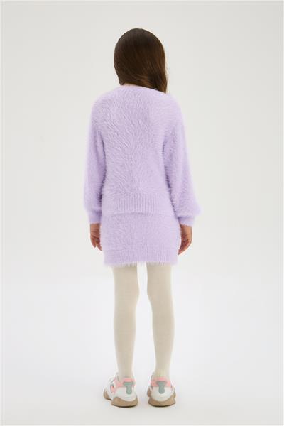 Beverly Hills Polo Club Kız Çocuk Lila Kazak
