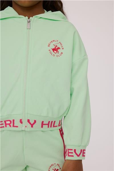 Beverly Hills Polo Club Kız Çocuk Yeşil Eşofman Üstü