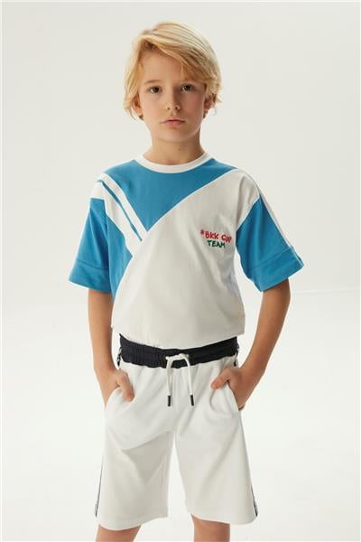 Bikkembergs Erkek Çocuk Beyaz Şort