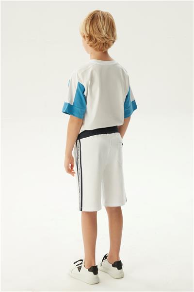 Bikkembergs Erkek Çocuk Beyaz Şort
