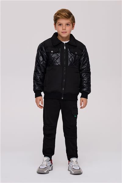 Bikkembergs Erkek Çocuk Siyah Mont