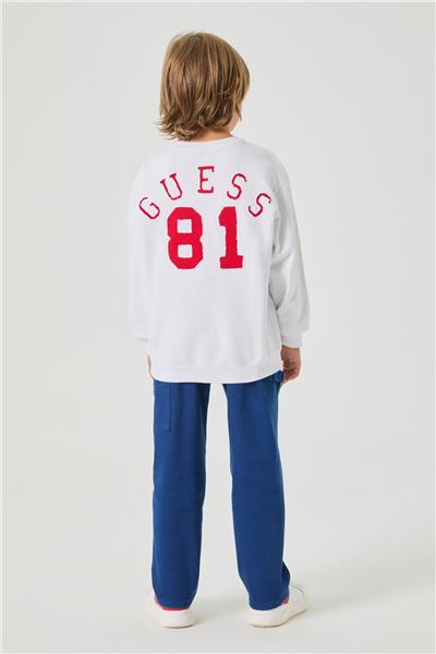 Guess Erkek Çocuk Beyaz Sweatshirt