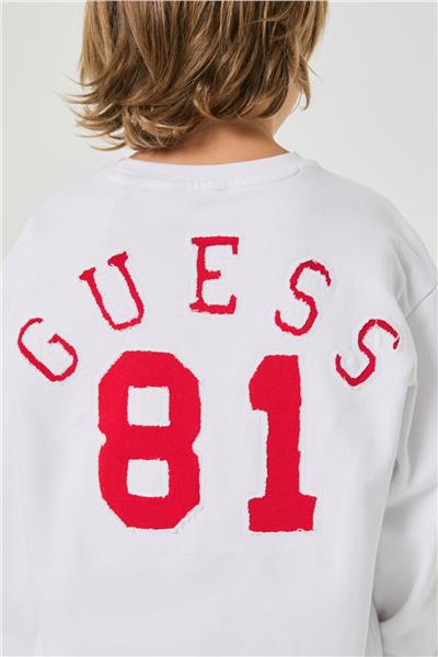 Guess Erkek Çocuk Beyaz Sweatshirt