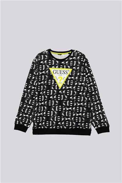 Guess Erkek Çocuk Desenli Sweatshirt