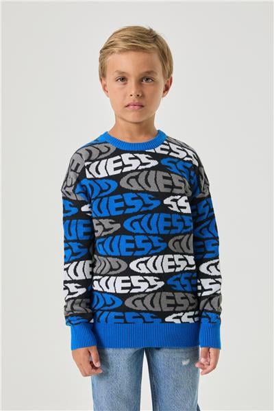 Guess Erkek Çocuk Mavi Kazak