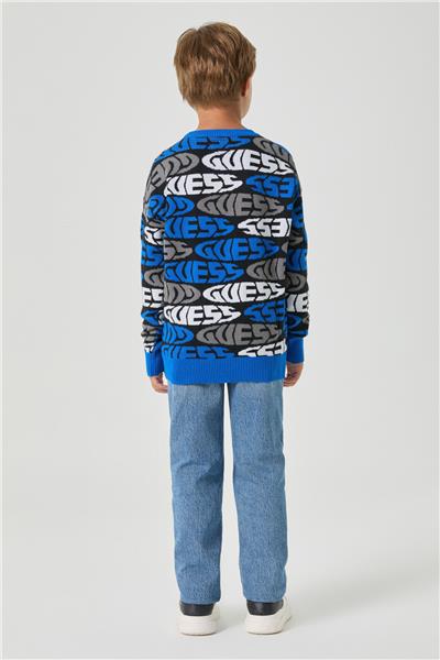 Guess Erkek Çocuk Mavi Kazak