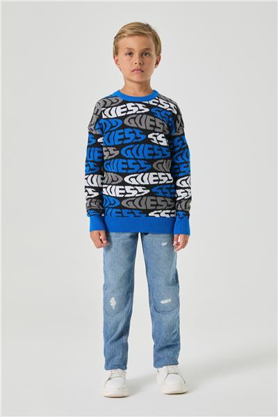 Guess Erkek Çocuk Mavi Kazak