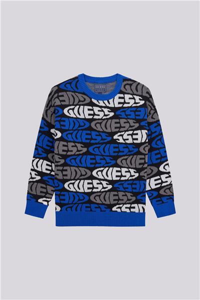 Guess Erkek Çocuk Mavi Kazak