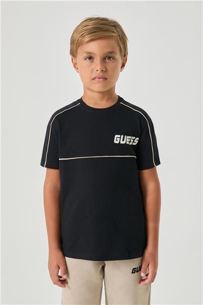 Guess Erkek Çocuk Siyah Tişört