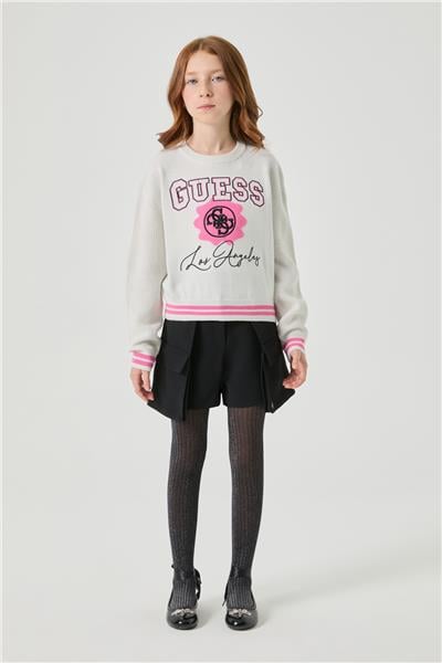 Guess Kız Çocuk Beyaz Kazak