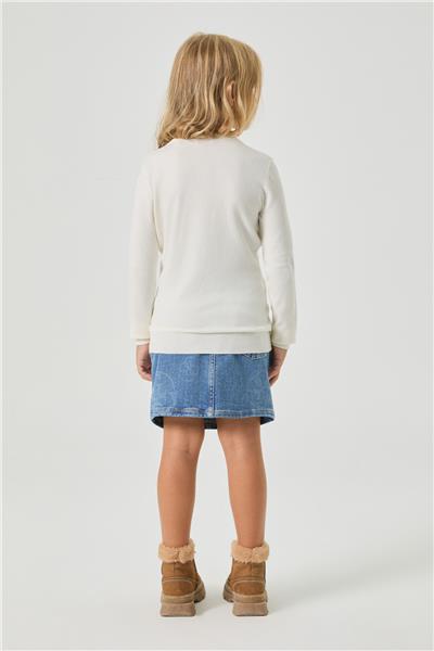 Guess Kız Çocuk Beyaz Kazak