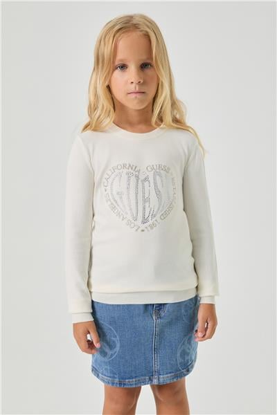 Guess Kız Çocuk Beyaz Kazak