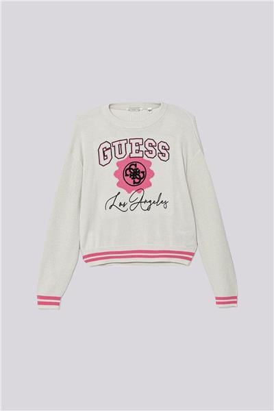 Guess Kız Çocuk Beyaz Kazak