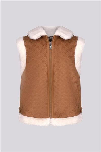 Guess Kız Çocuk Kahverengi Yelek