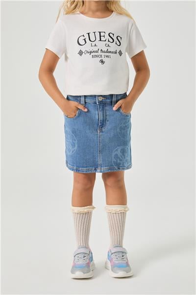 Guess Kız Çocuk Mavi Etek