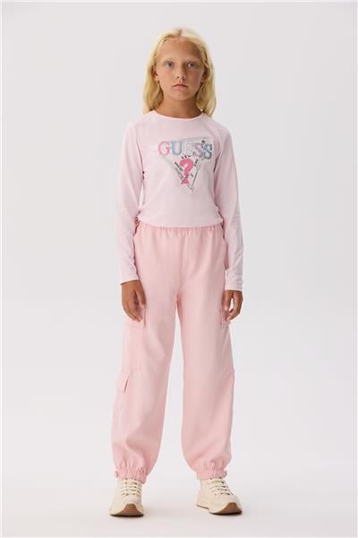 Guess Kız Çocuk Pembe Pantolon