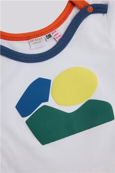 Layette Erkek Bebek Ekru Body