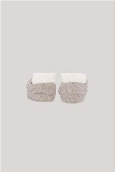 Layette Erkek Bebek Ekru Patik