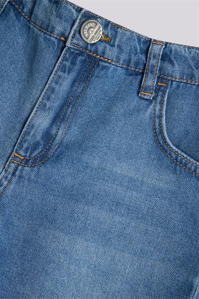 NBT Basic Erkek Çocuk Mavi Renk Kot Şort