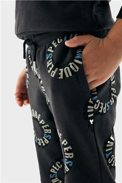 Nebbati Boy Anthracite Tracksuit Bottom