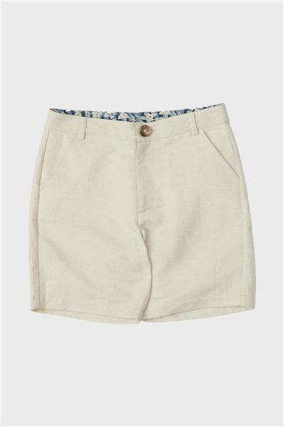 NBT Pamuk Keten Erkek Çocuk Bej Şort
