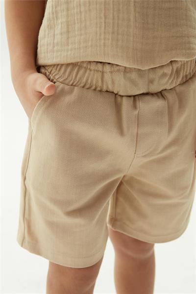 NBT Erkek Çocuk Pamuk Bej Şort