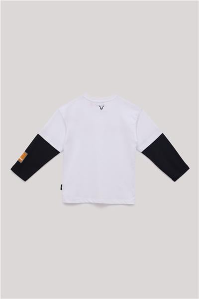 Nebbati Erkek Çocuk Beyaz T-Shirt