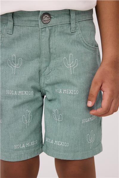 NBT Hola Mexico Erkek Çocuk Denim Şort