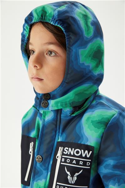 Nebbati Erkek Çocuk Renkli Kayak Takımı