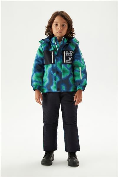 Nebbati Erkek Çocuk Renkli Kayak Takımı