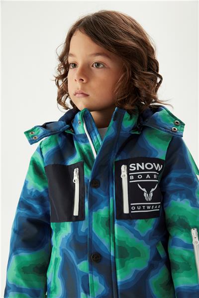 Nebbati Erkek Çocuk Renkli Kayak Takımı