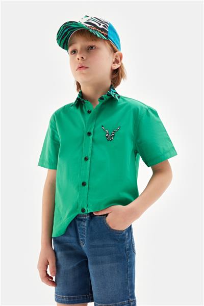 NBT Erkek Çocuk Beli Lastikli Lacivert Denim Şort