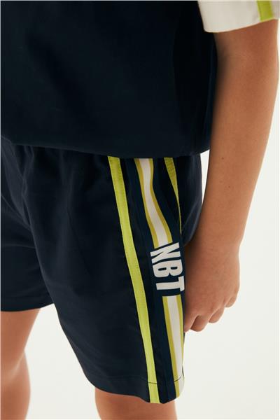 NBT Erkek Çocuk Lacivert Beli Lastikli Şort