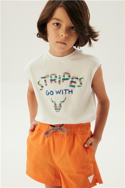NBT Erkek Çocuk Oranj Şort