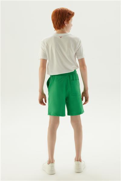 NBT Erkek Çocuk Beli Lastikli Yeşil Şort