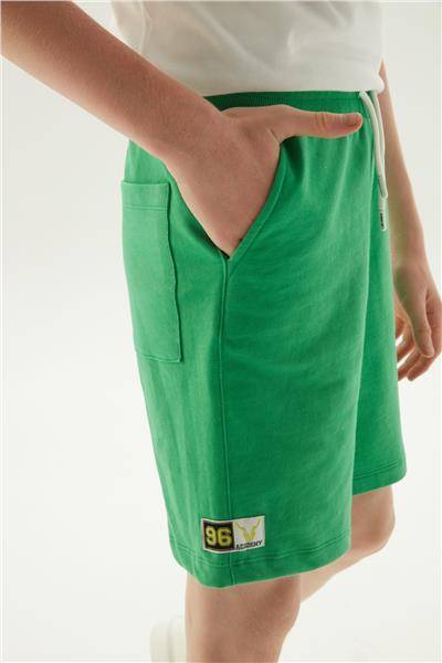 NBT Erkek Çocuk Beli Lastikli Yeşil Şort