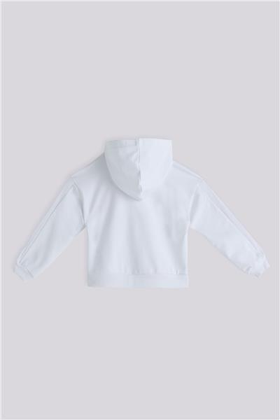 Tyess Basic Kız Çocuk Beyaz Eşofman Üstü