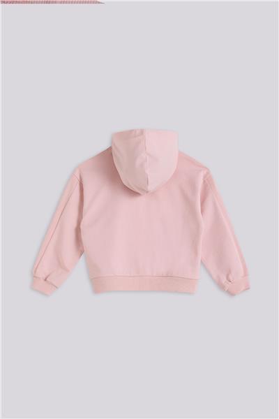 Tyess Basic Kız Çocuk Pembe Eşofman Üstü