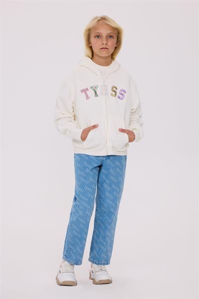 Tyess Kız Çocuk Bej Eşofman Üstü