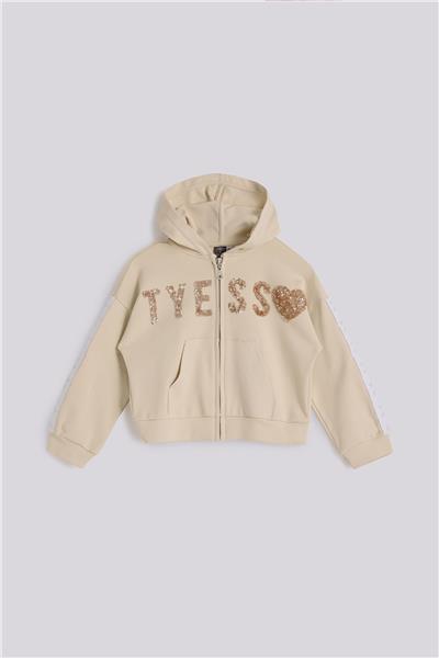 Tyess Kız Çocuk Bej Eşofman Üstü