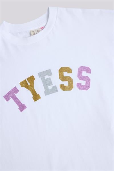 Tyess Kız Çocuk Beyaz Tshirt